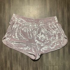 PINK Blush Pink Velvet Sleep Shorts